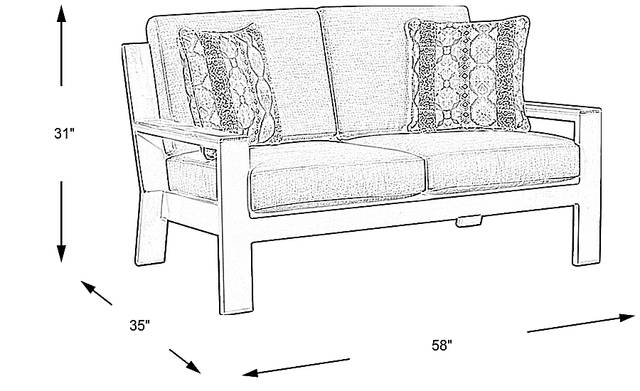 Dimension Image. Please refer to the Dimension Tab on this page for dimension details.