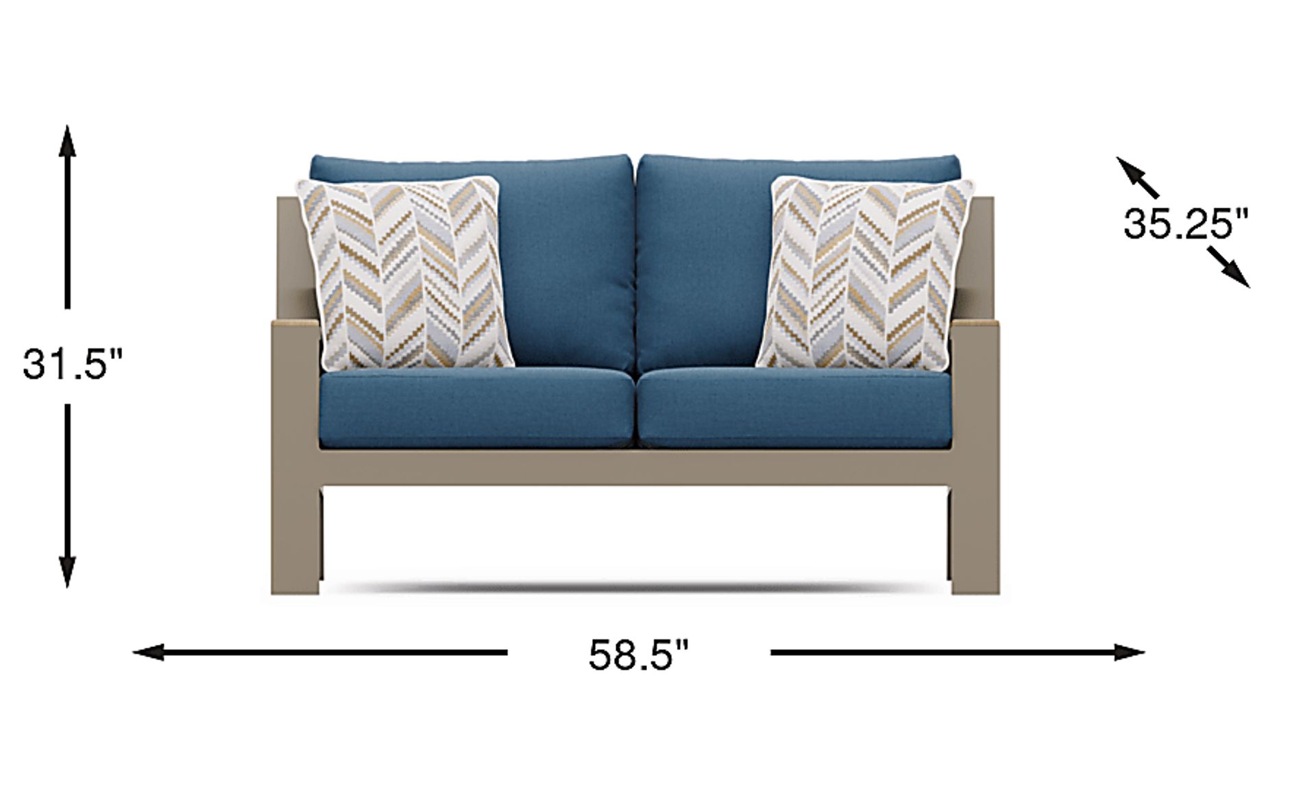 Dimension Image. Please refer to the Dimension Tab on this page for dimension details.