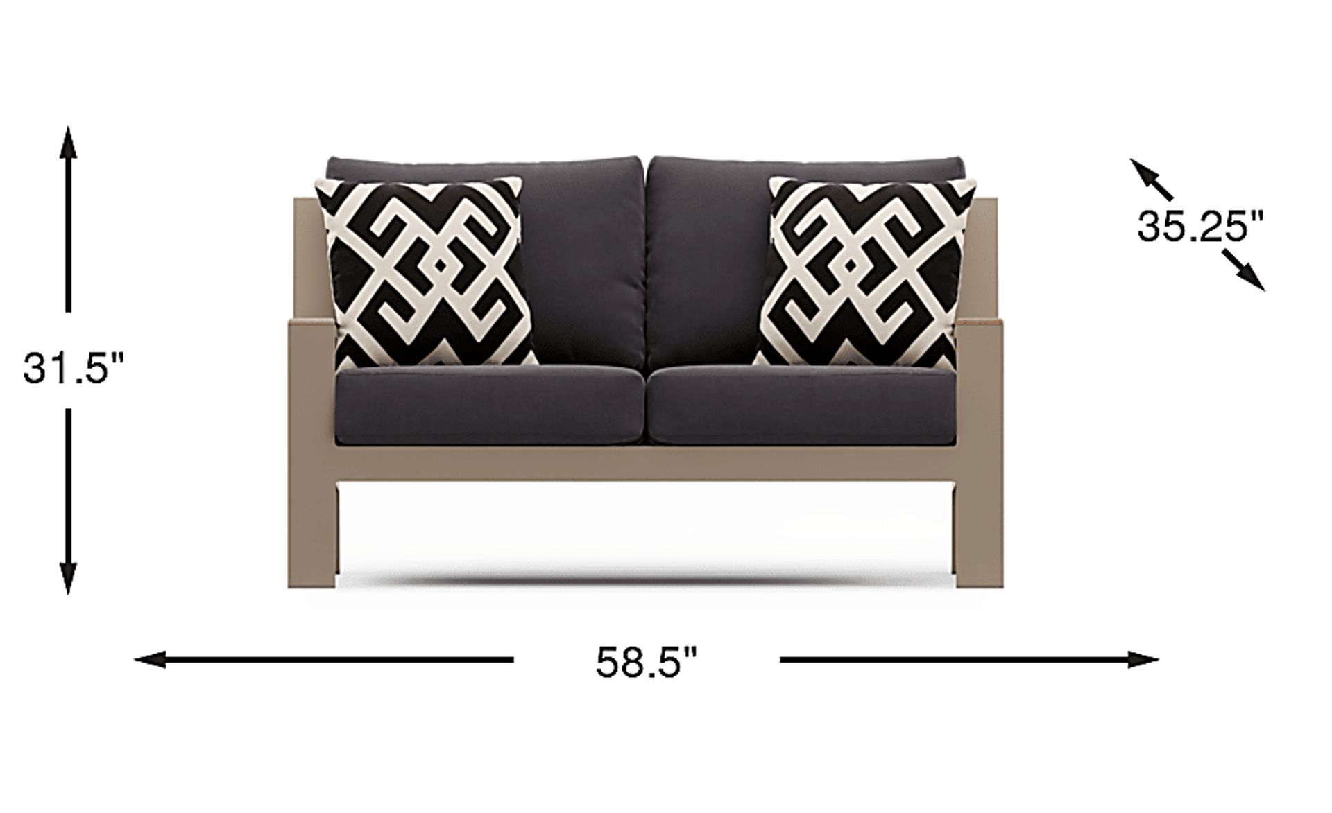 Dimension Image. Please refer to the Dimension Tab on this page for dimension details.