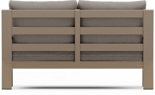 Solana Taupe 4 Pc Outdoor Loveseat Seating Set With Mushroom Cushions - Thumbnail - Image 5