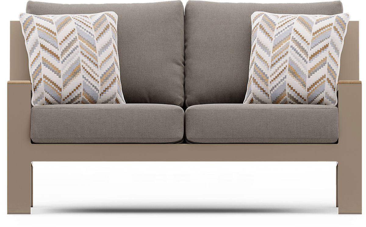 Solana 4 Pc Taupe Colors,Light Wood Mushroom Brown Aluminum Outdoor ...