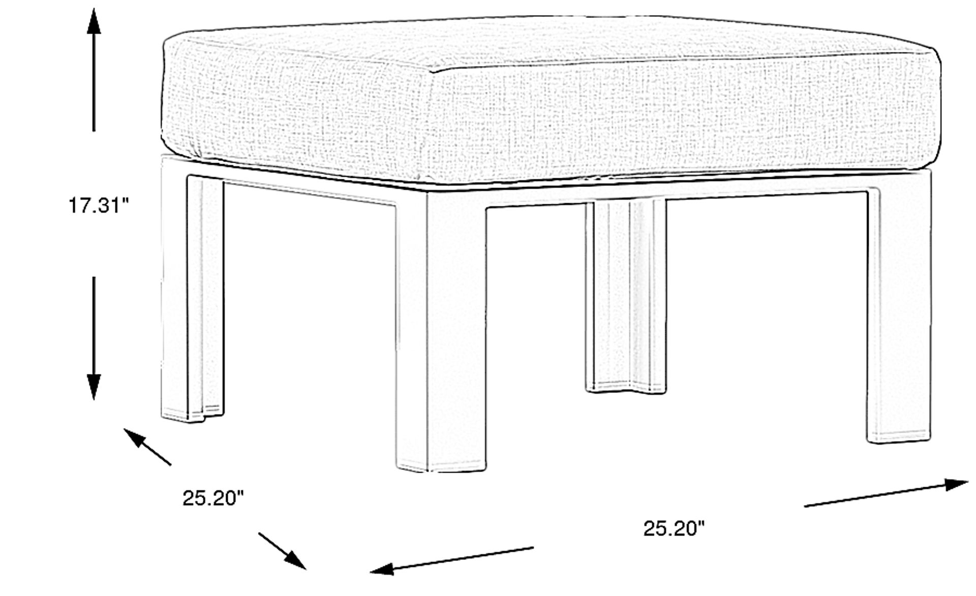 Dimension Image. Please refer to the Dimension Tab on this page for dimension details.