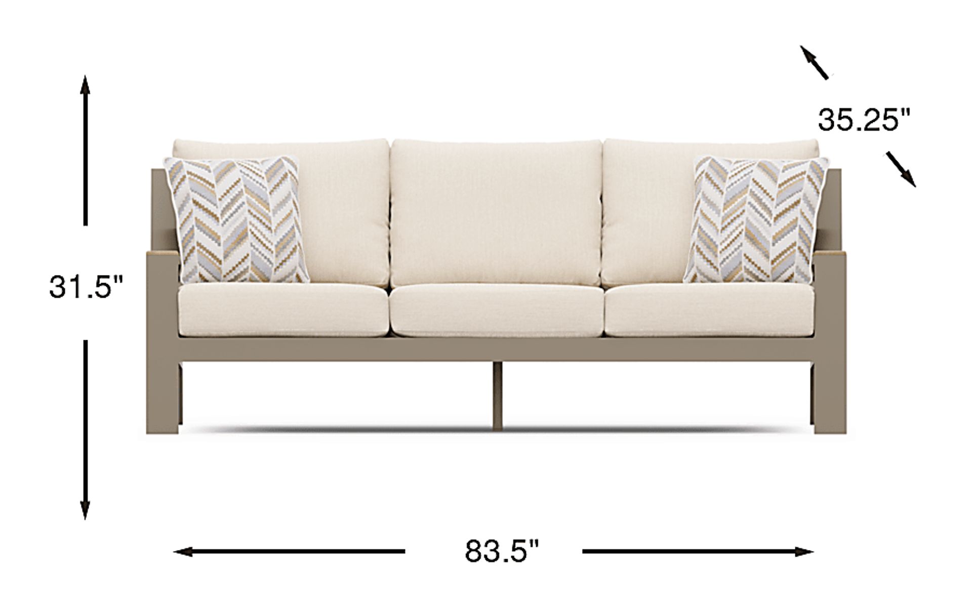 Dimension Image. Please refer to the Dimension Tab on this page for dimension details.