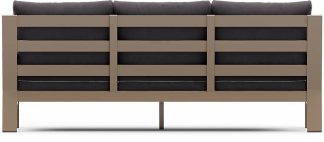 Solana Taupe 4 Pc Outdoor Sofa Seating Set With Charcoal Cushions - Thumbnail - Image 5