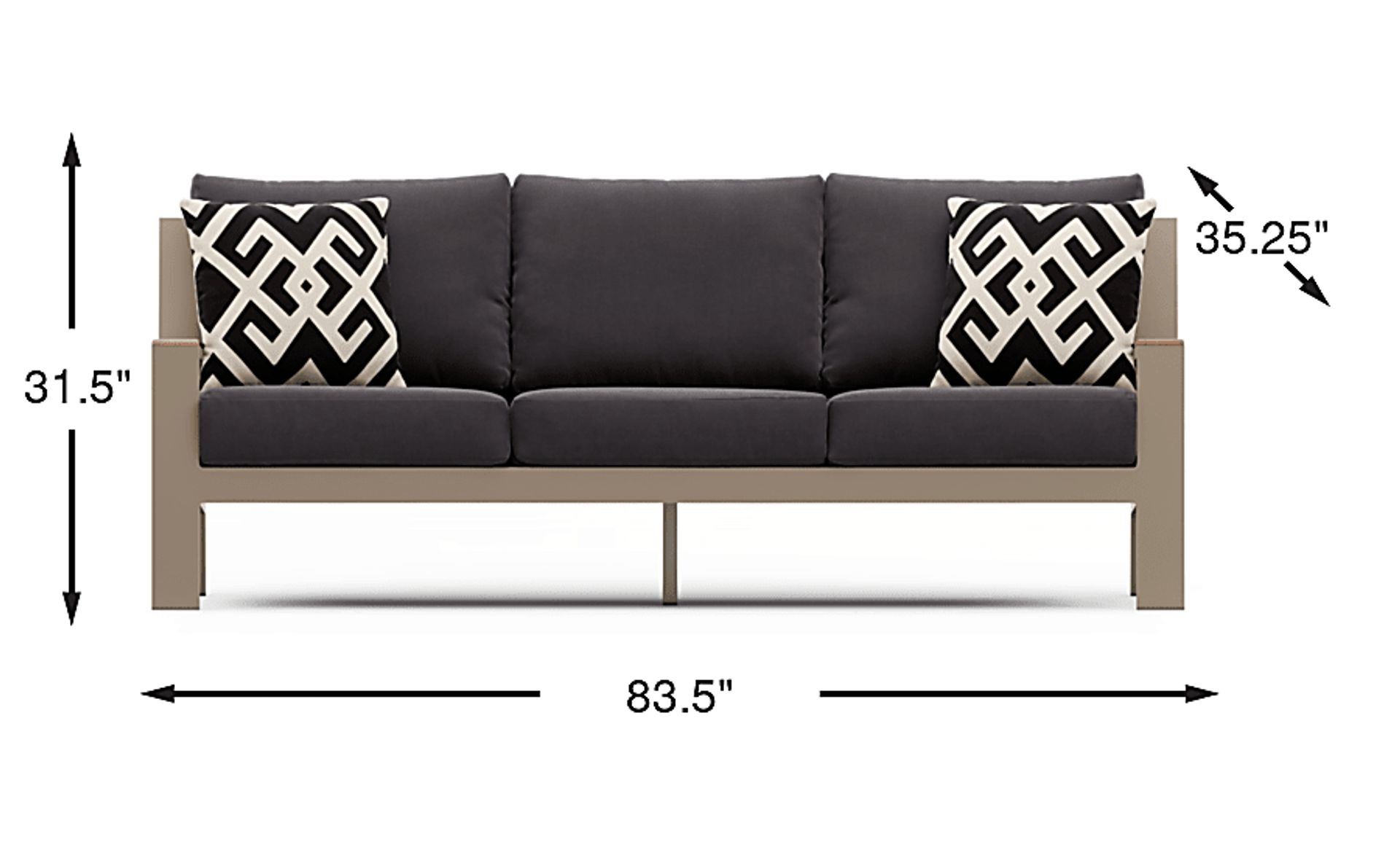 Dimension Image. Please refer to the Dimension Tab on this page for dimension details.