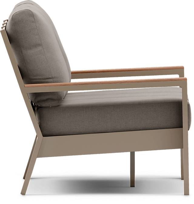 Solana Taupe Outdoor Sofa with Mushroom Cushions - Thumbnail - Image 3