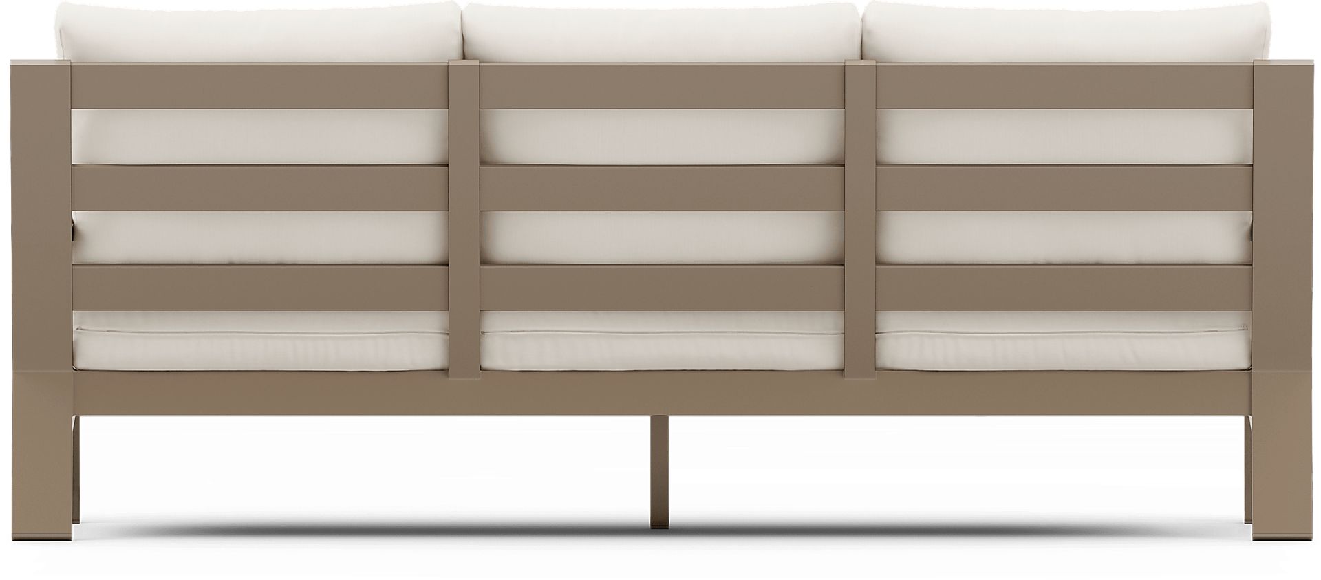 Solana Taupe 4 Pc Outdoor Sofa Seating Set With Natural Cushions - Image 5