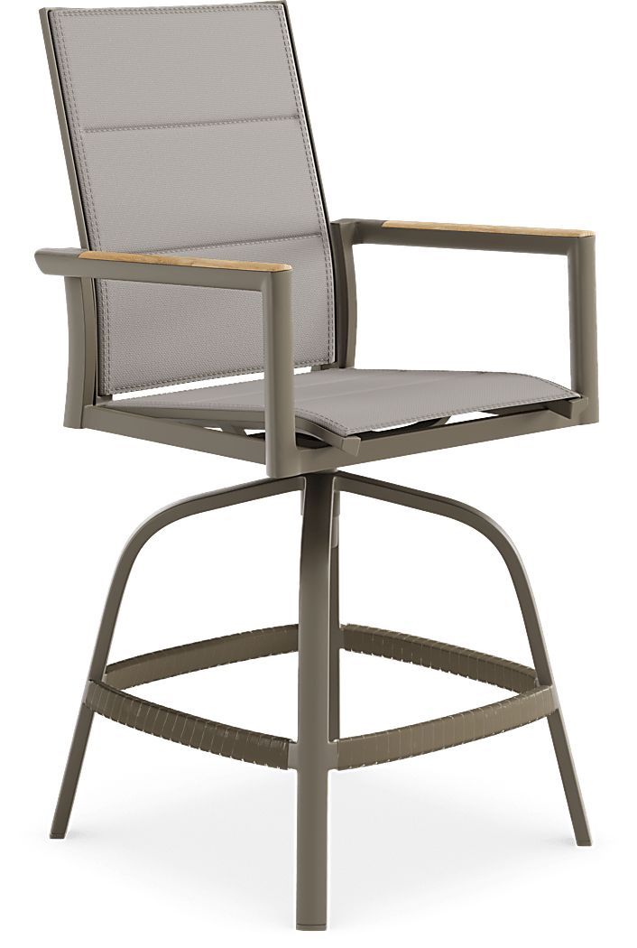 Solana Outdoor Swivel Balcony Stool