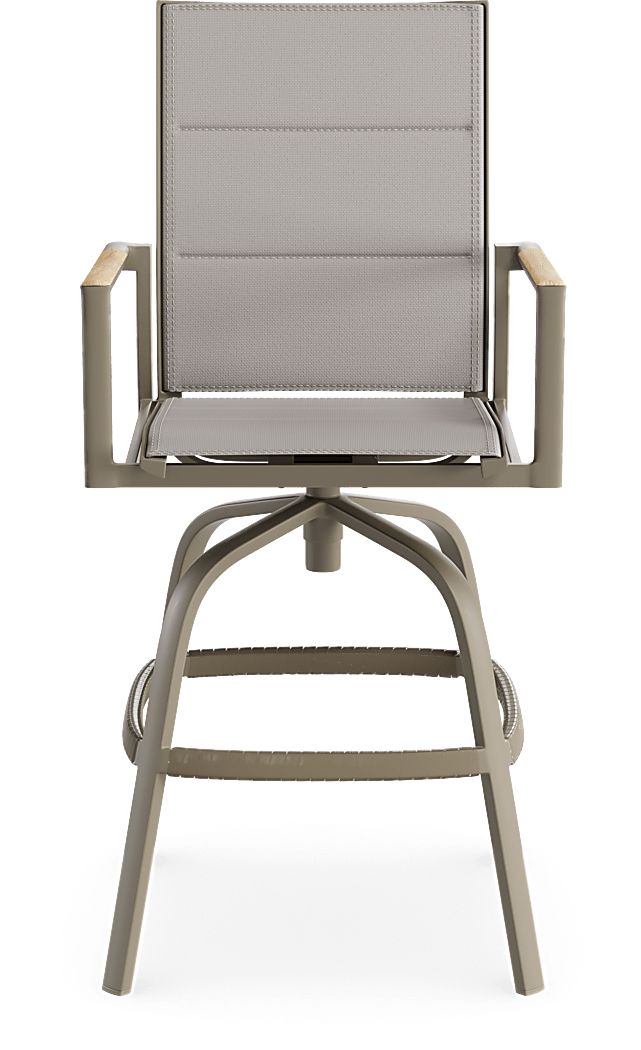 Solana Outdoor Swivel Barstool - Thumbnail 4