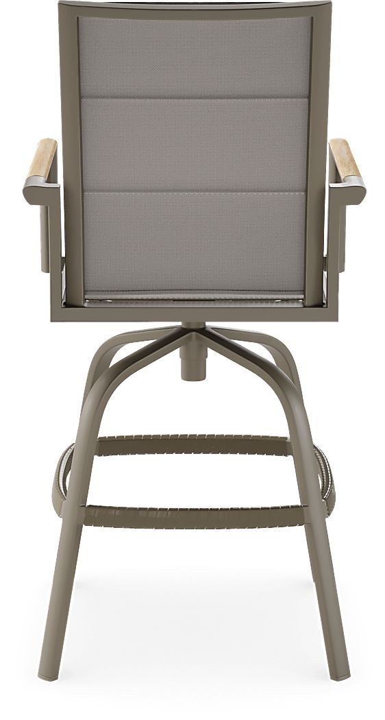 Solana Outdoor Swivel Barstool - Thumbnail 3