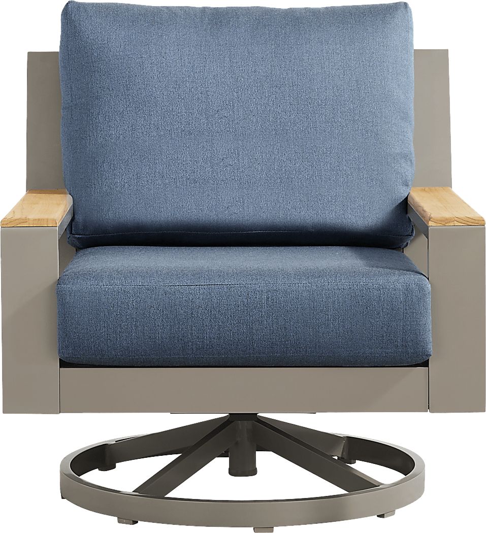 Solana Outdoor Swivel Rocker Club Chair