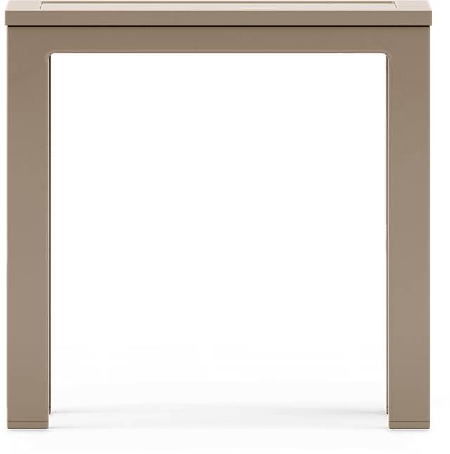 Solana Taupe Square Outdoor End Table - Thumbnail - Image 2