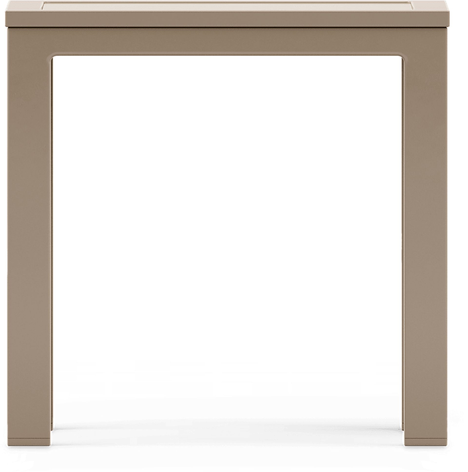 Solana Taupe Square Outdoor End Table - Image 2