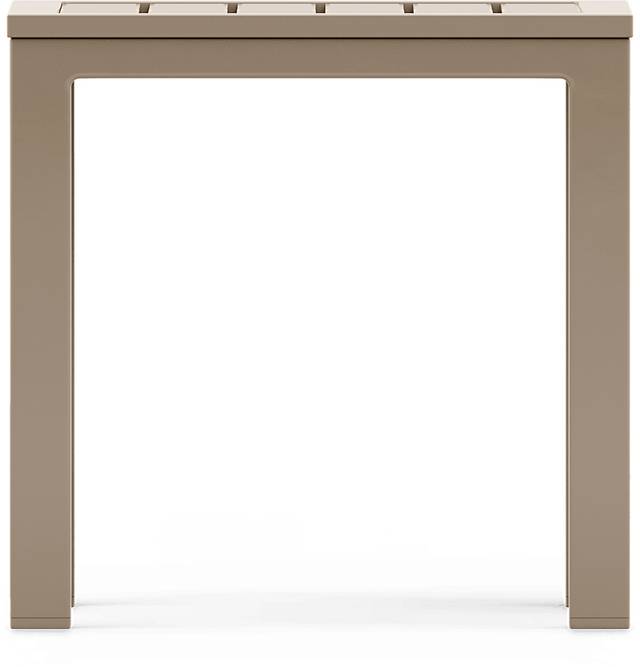 Solana Taupe Square Outdoor End Table - Thumbnail - Image 3