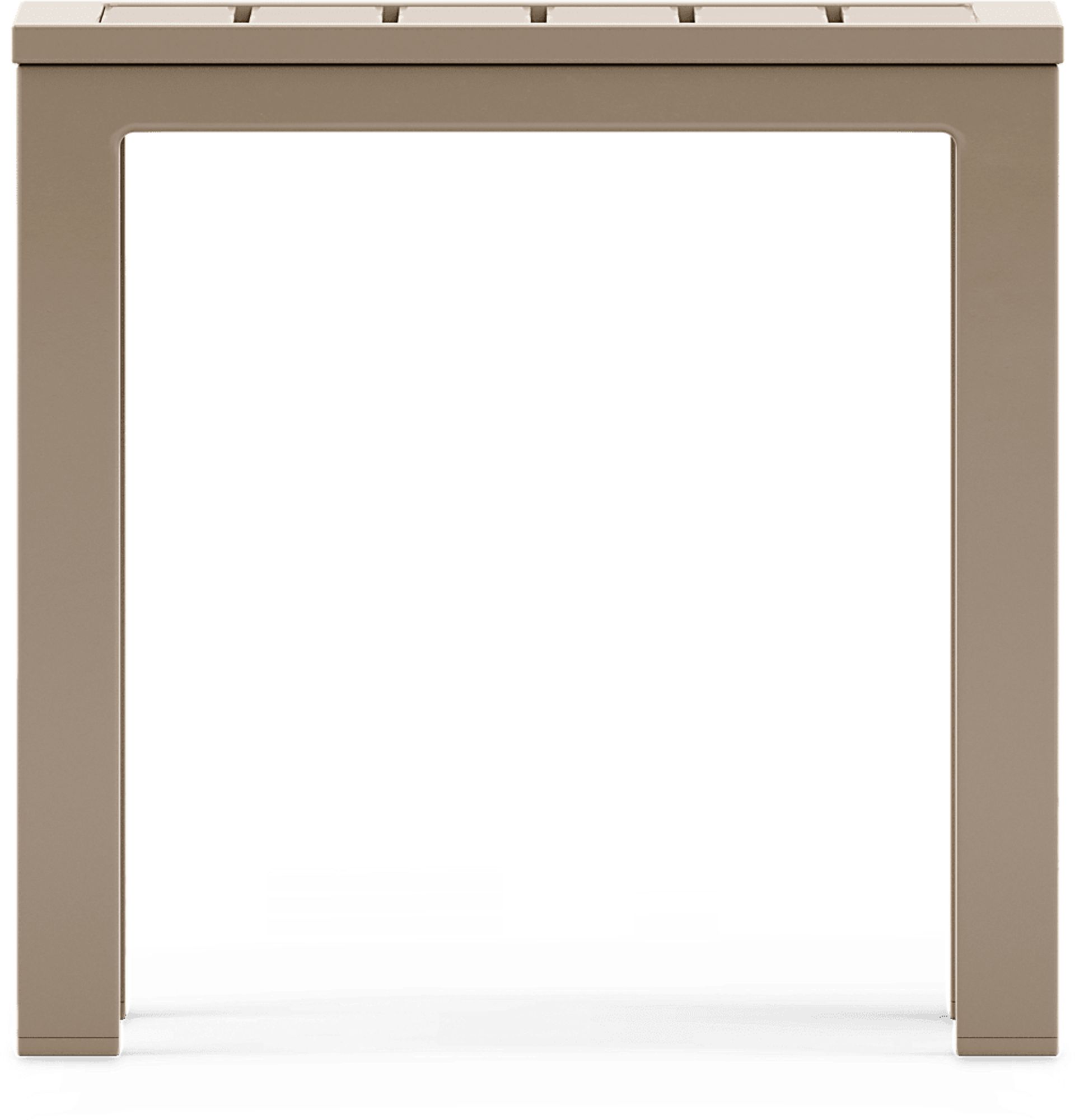 Solana Taupe Square Outdoor End Table - Image 3