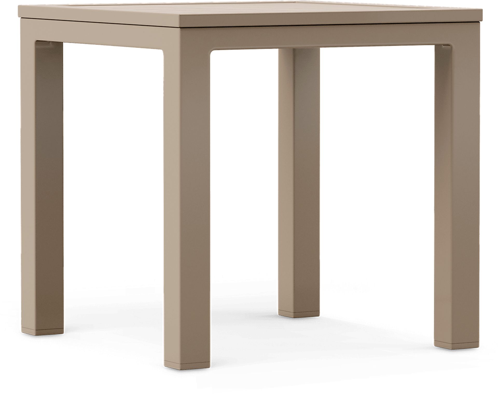 Solana Taupe Square Outdoor End Table - Image 1