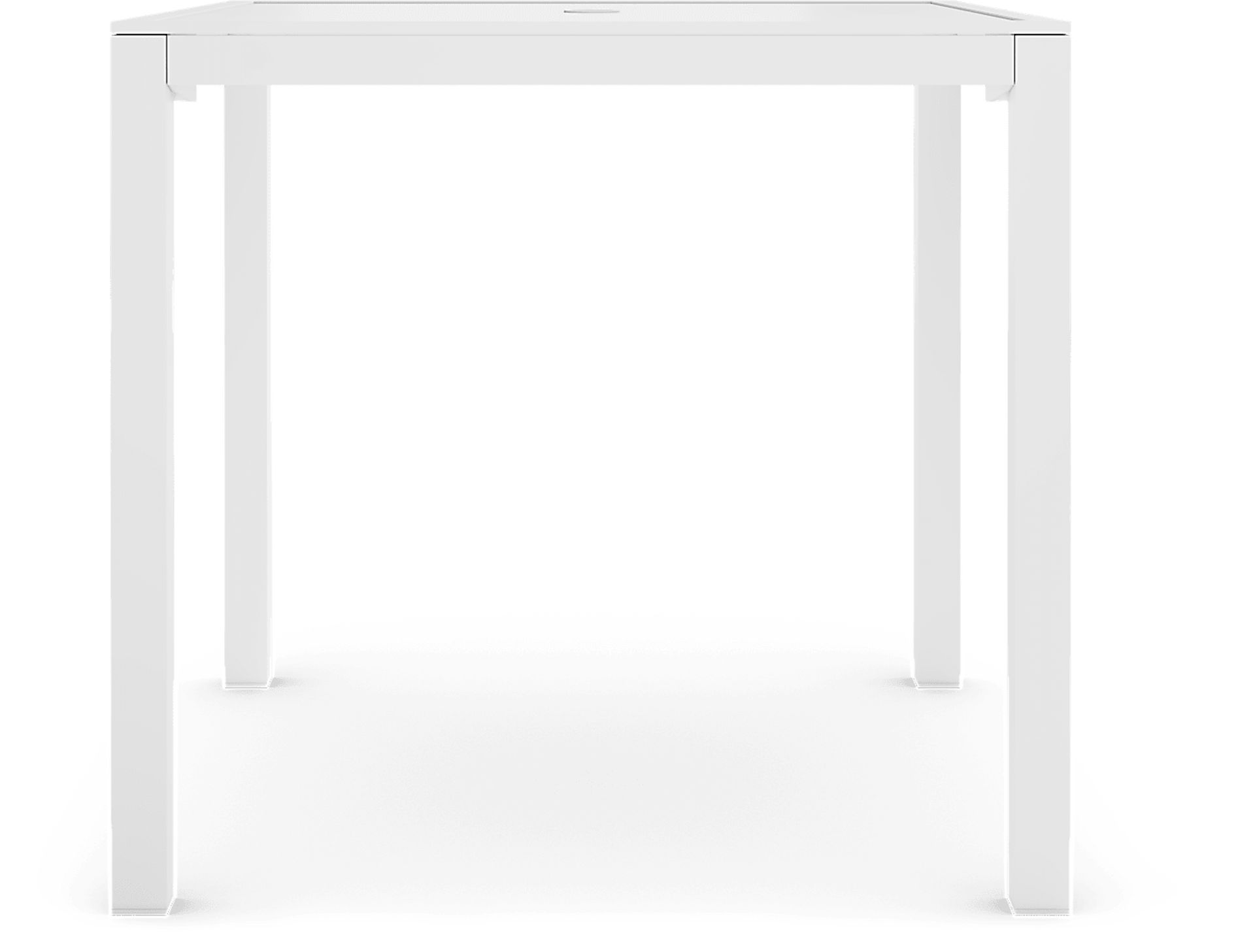 Solana White 5 Pc Outdoor Balcony Dining Set with Swivel Stools - Image 4