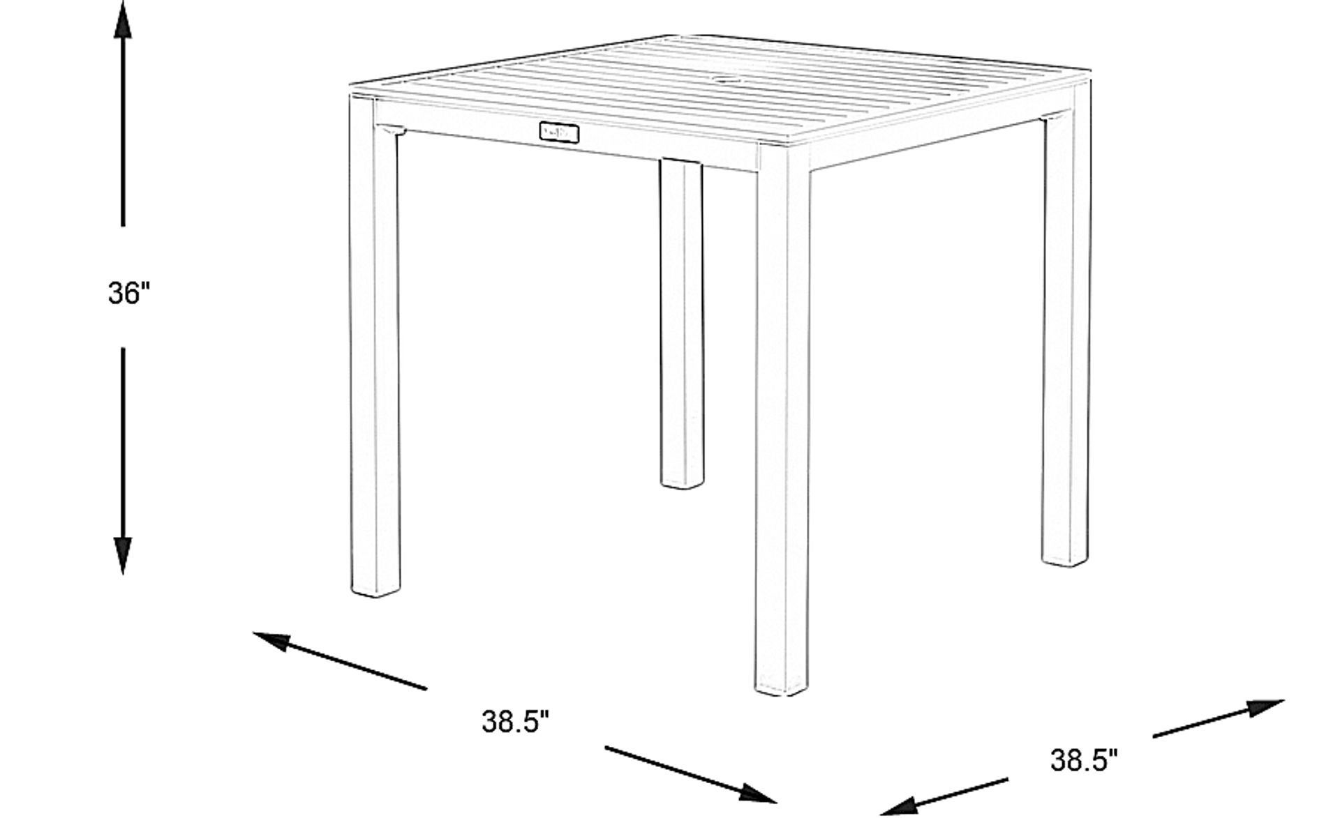 Dimension Image. Please refer to the Dimension Tab on this page for dimension details.