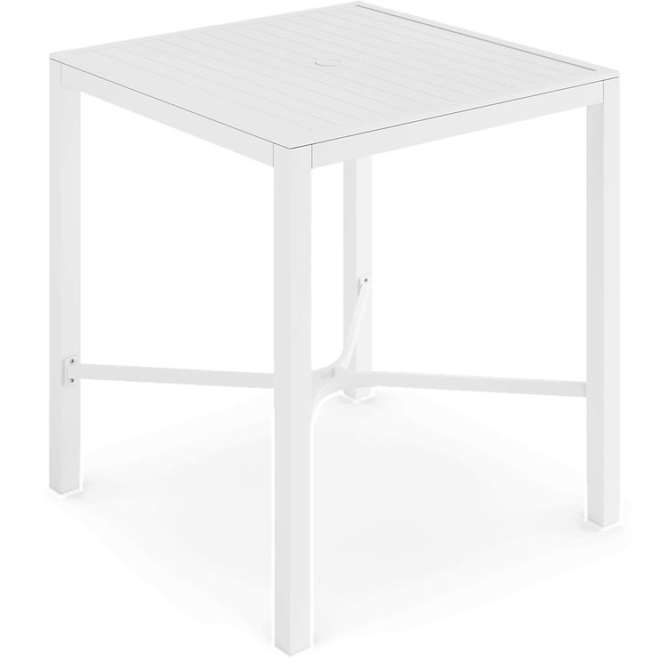 square bar height dining table