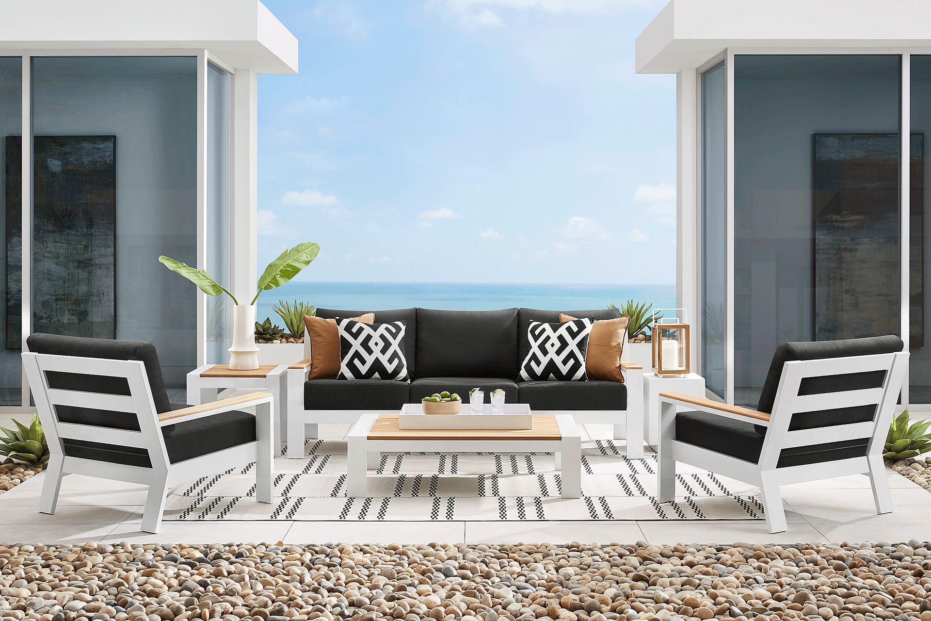 Outdoor sofa seating set sale