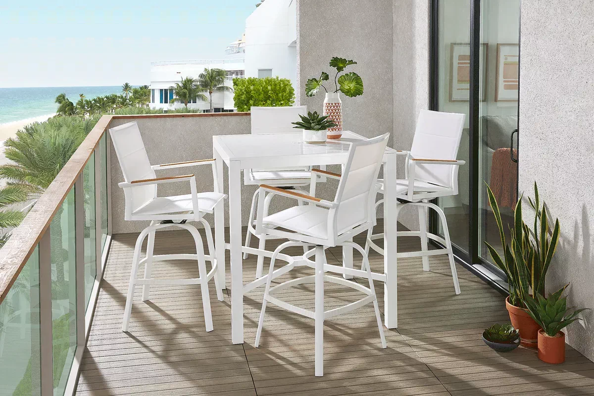 5 piece bar online height dining set outdoor