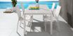 Solana White 7 Pc 70 in. Rectangle Outdoor Dining Set