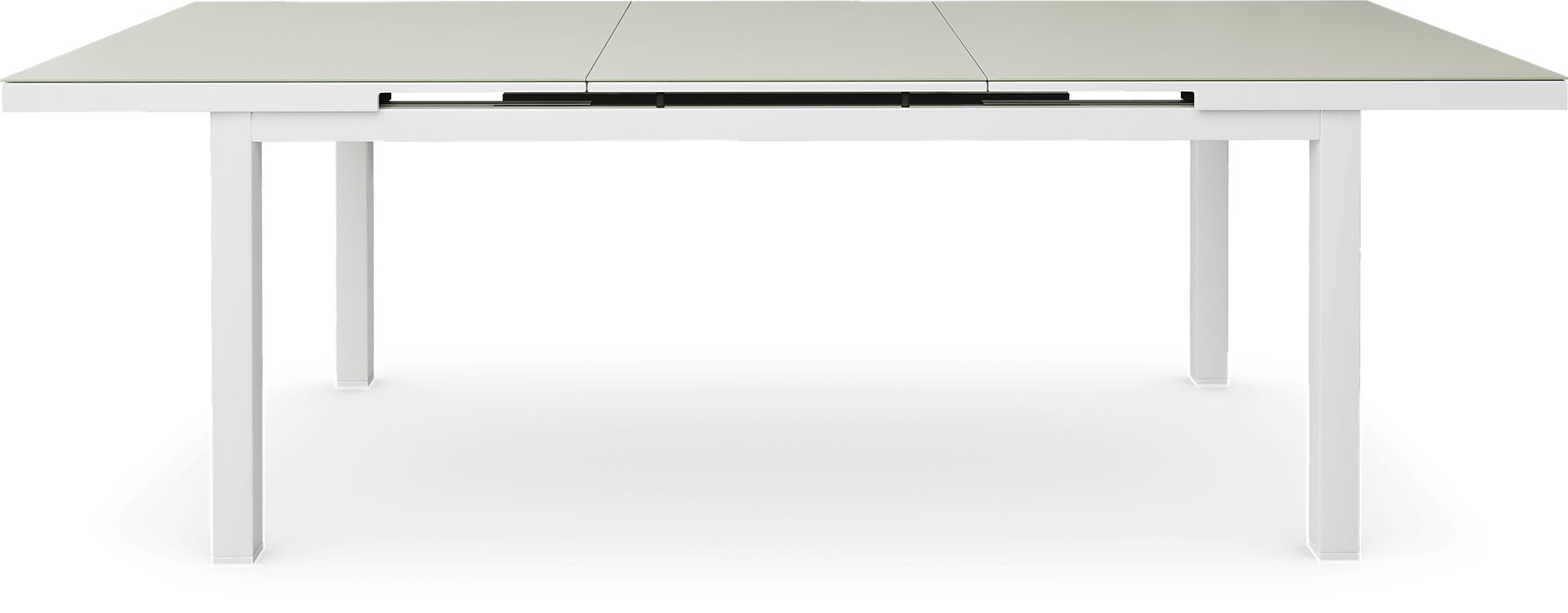 Solana White 71-94 in. Rectangle Outdoor Dining Table - Image 2