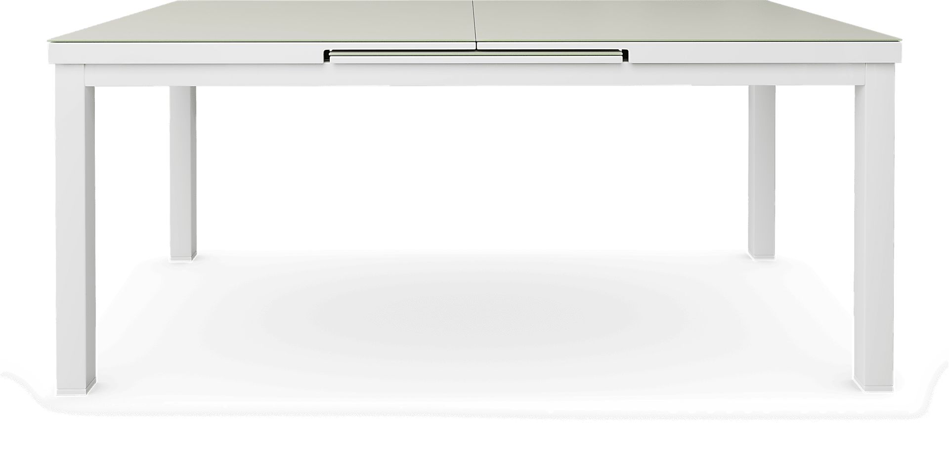 Solana White 71-94 in. Rectangle Outdoor Dining Table - Image 3