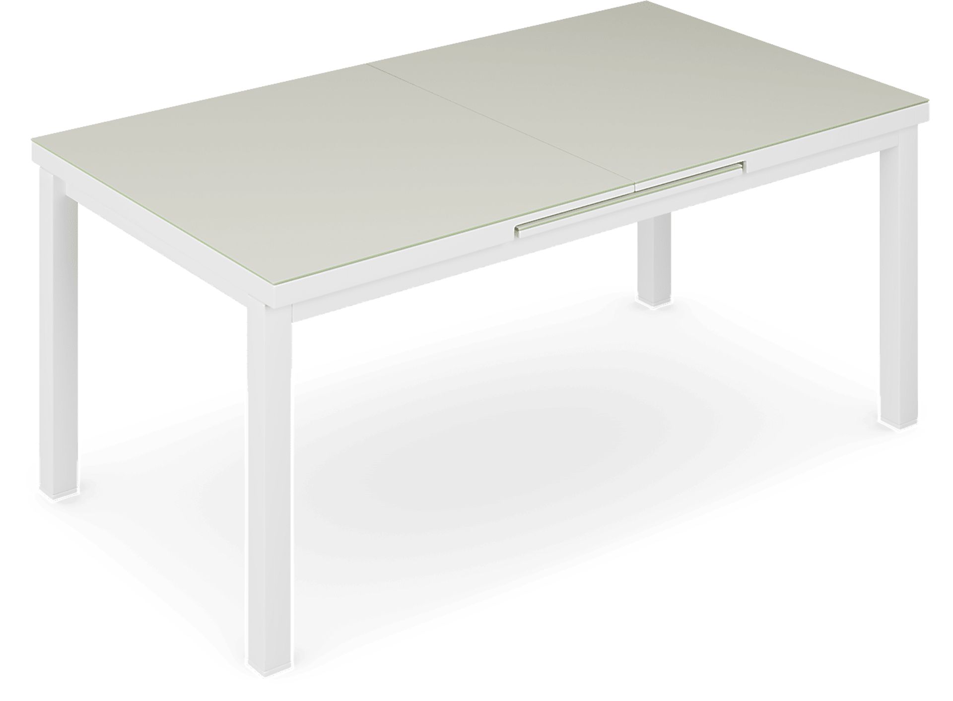 Solana White 71-94 in. Rectangle Outdoor Dining Table - Image 4