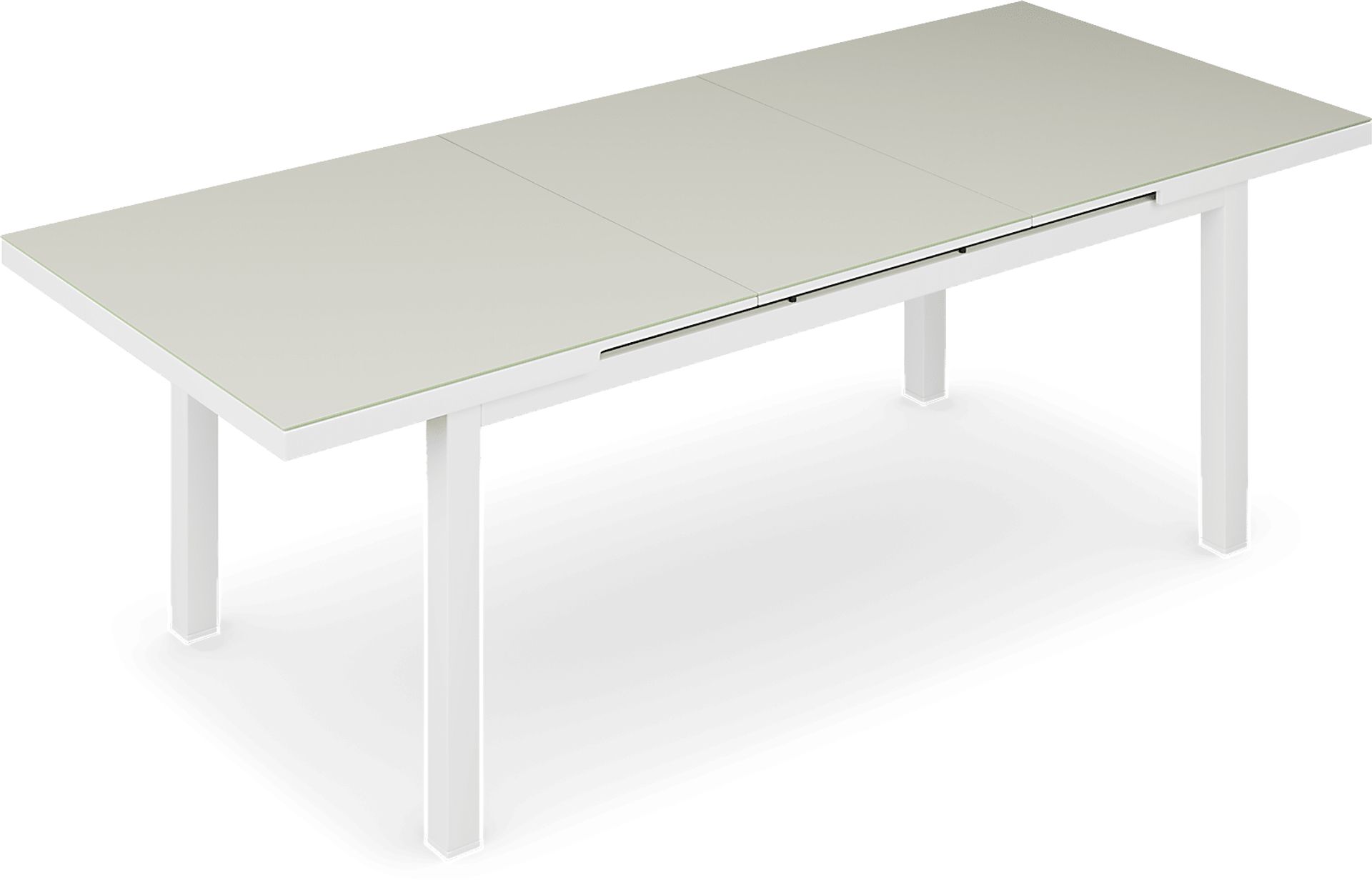 Solana White 71-94 in. Rectangle Outdoor Dining Table - Image 5