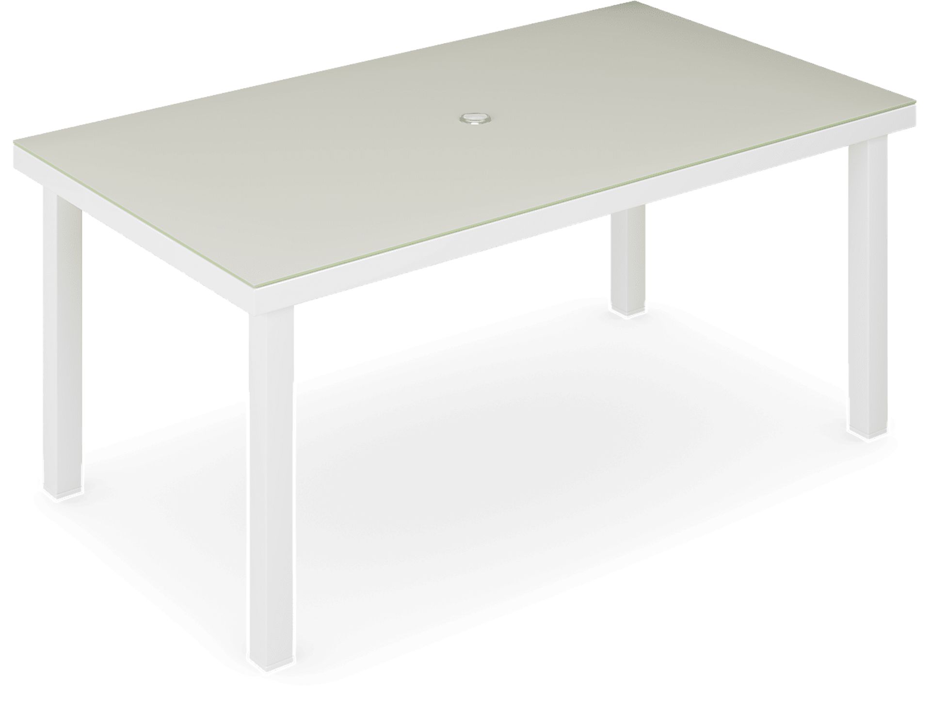 Solana White 70 in. Rectangle Outdoor Dining Table - Image 5