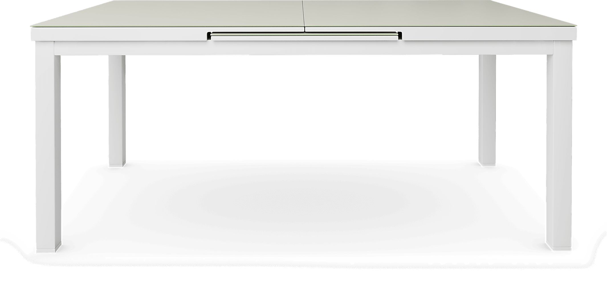 Solana White 71-94 in. Rectangle Outdoor Dining Table - Thumbnail 5