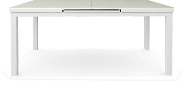 Solana White 71-94 in. Rectangle Outdoor Dining Table - Thumbnail - Image 3