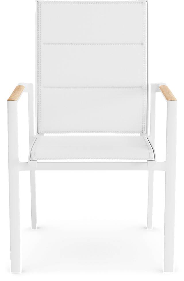 Solana White 7 Pc 70 in. Rectangle Outdoor Dining Set - Thumbnail - Image 8