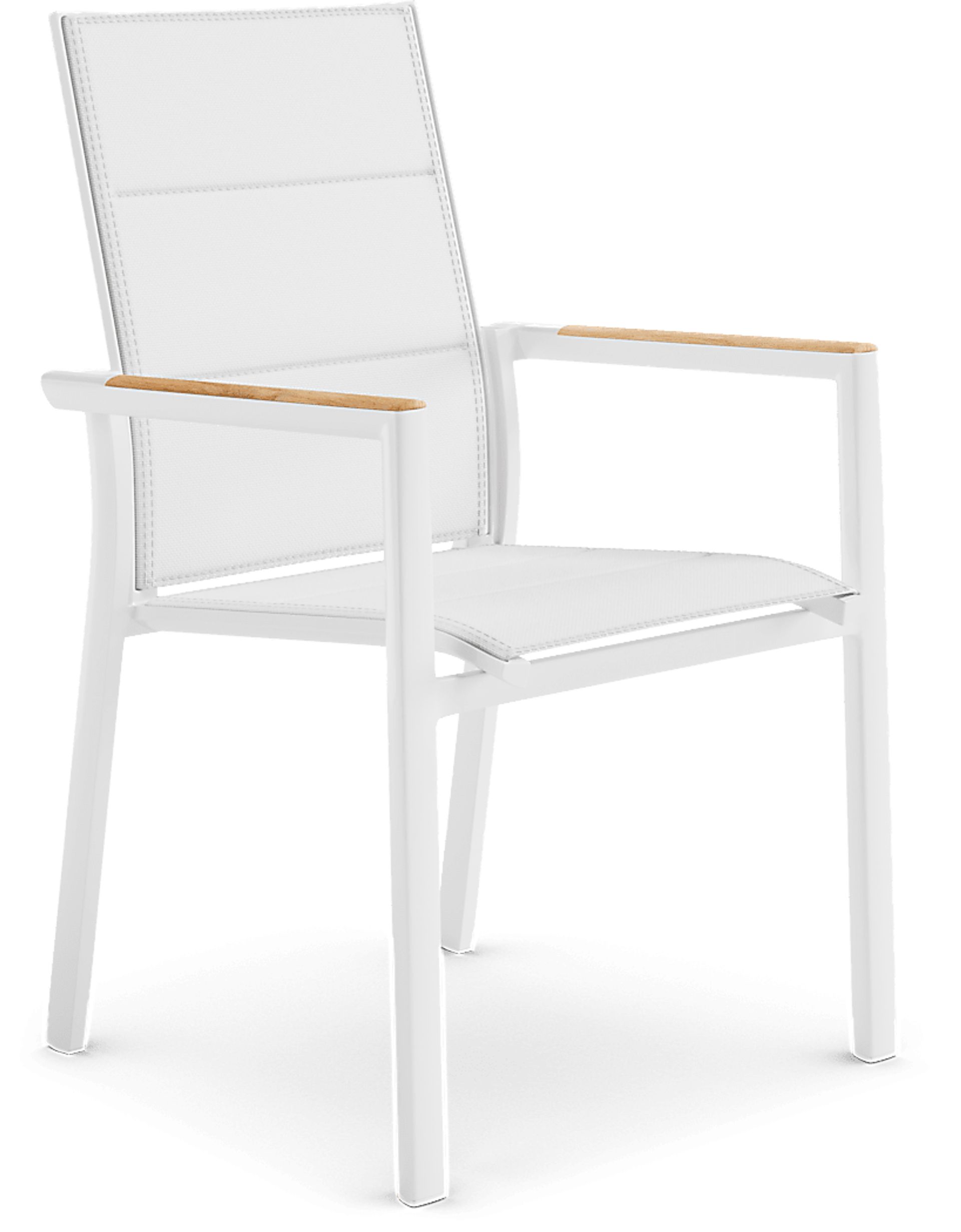 Solana White 7 Pc 70 in. Rectangle Outdoor Dining Set - Image 7