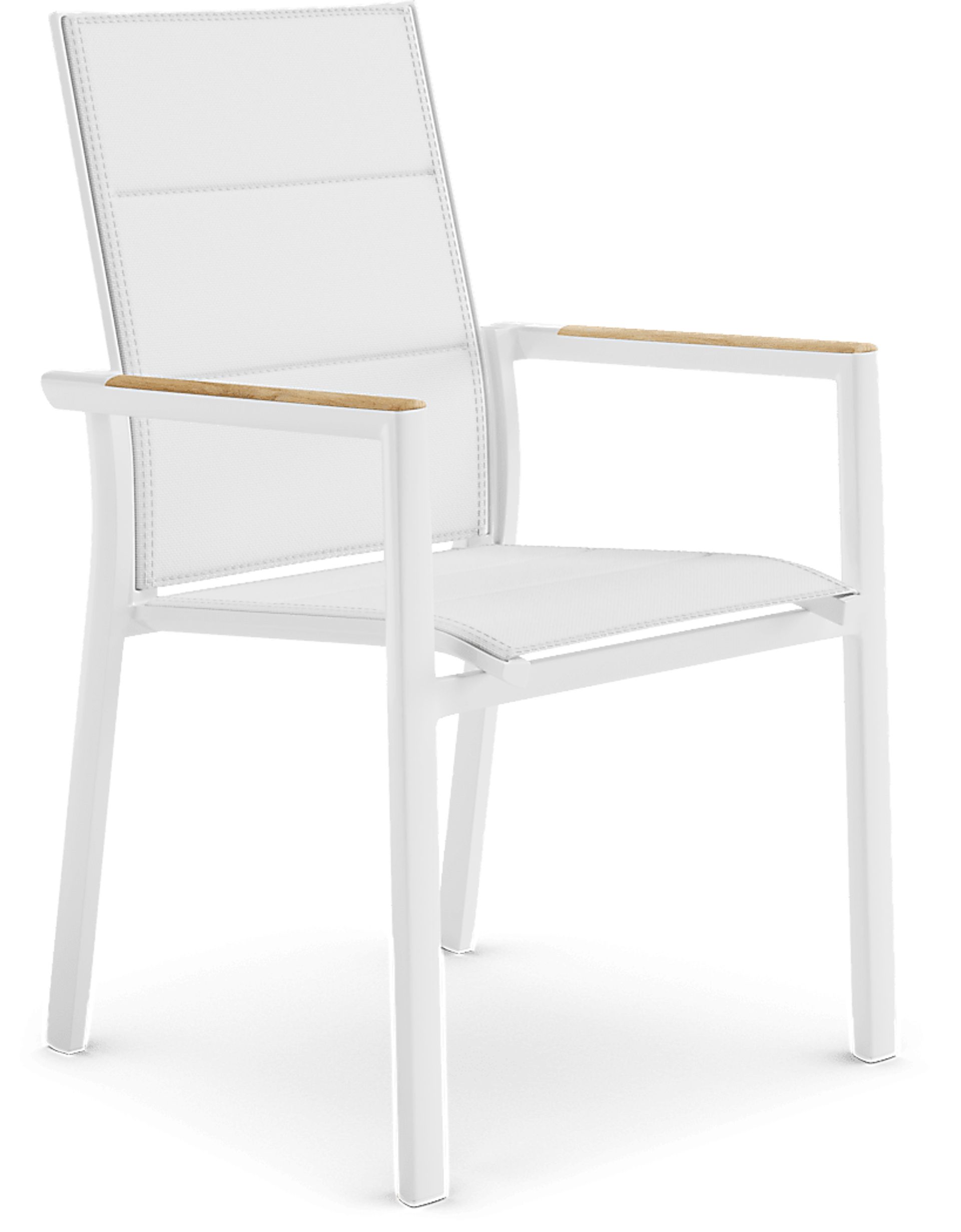 Solana White 7 Pc 70 in. Rectangle Outdoor Dining Set - Image 7