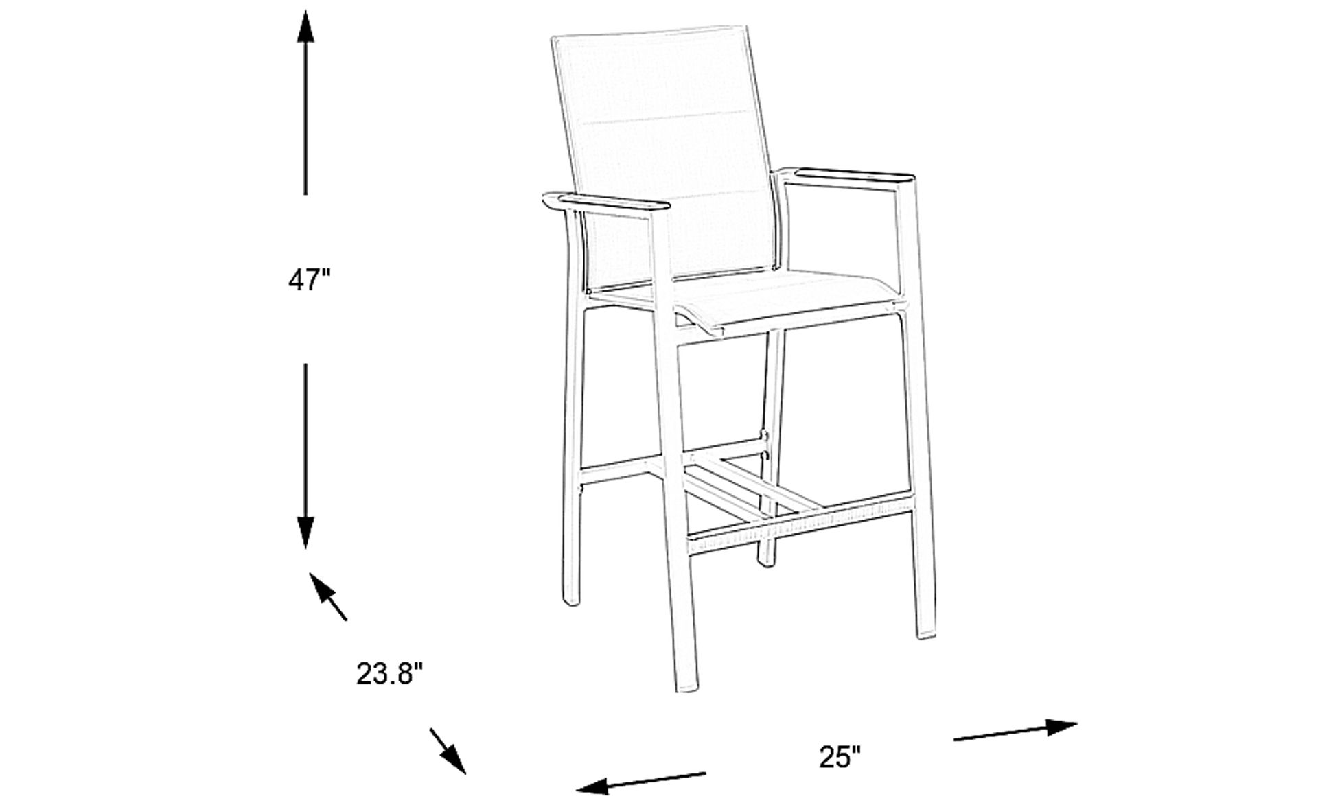 Dimension Image. Please refer to the Dimension Tab on this page for dimension details.