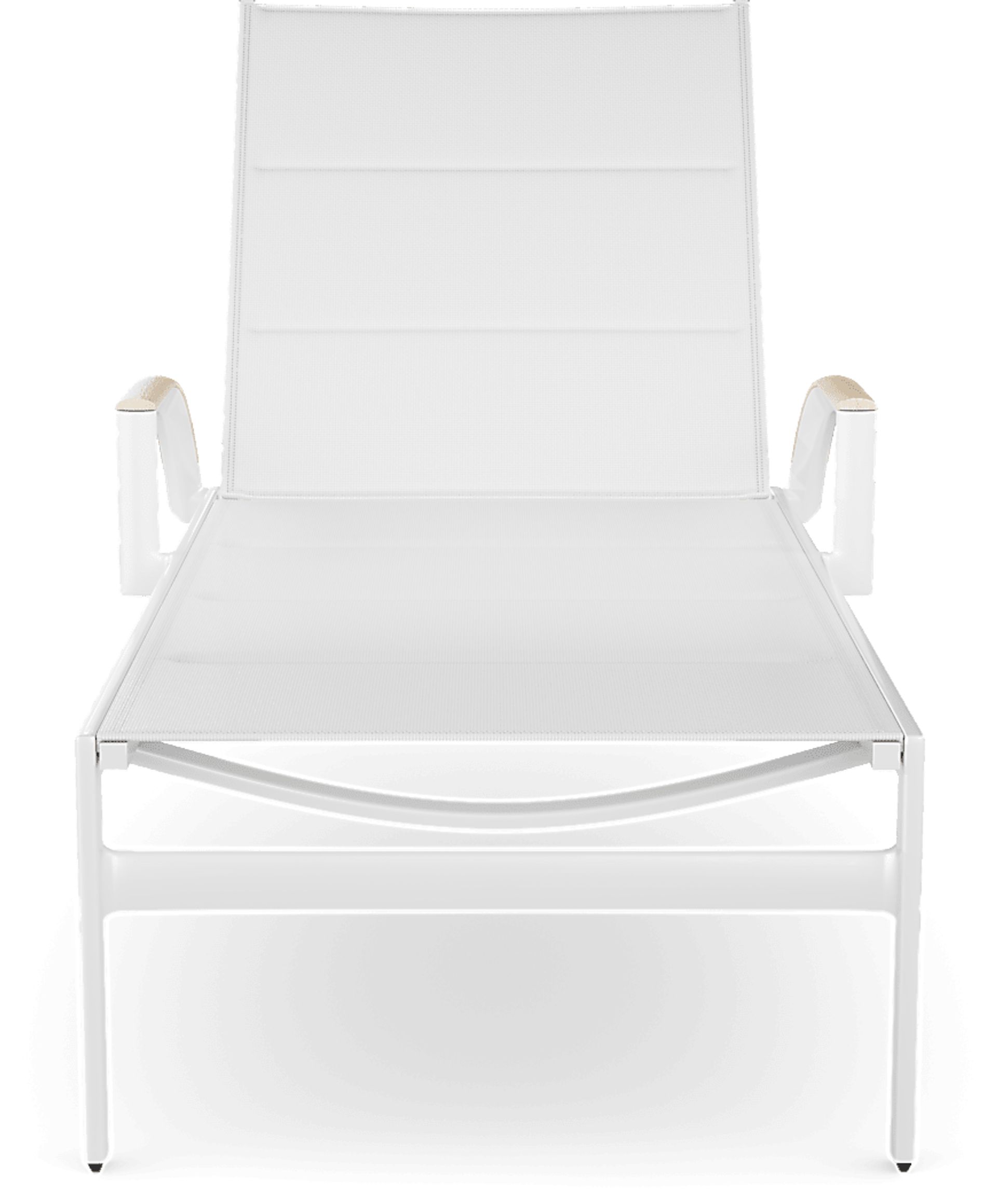 Solana White Outdoor Chaise - Image 2