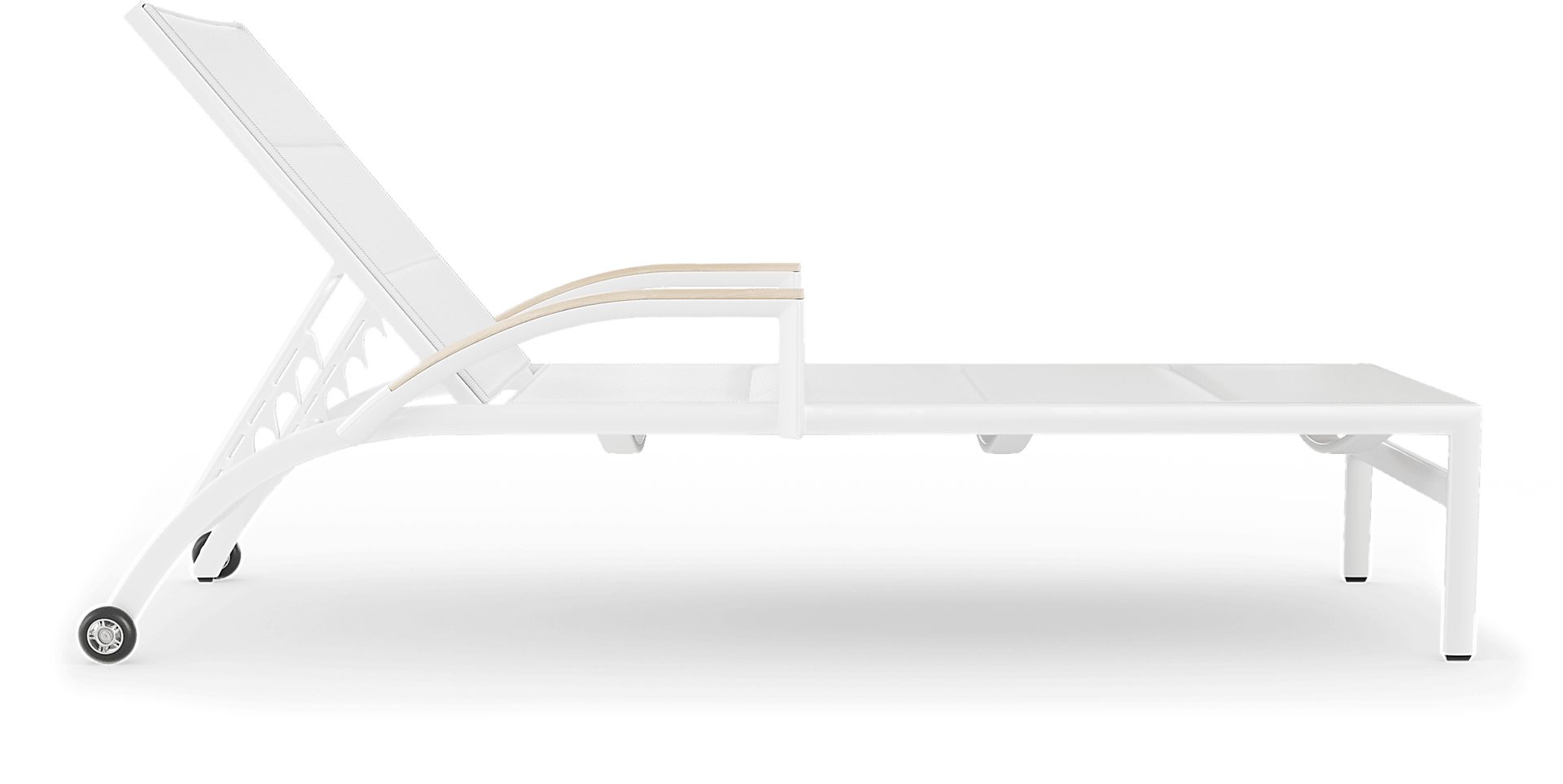 Solana White Outdoor Chaise - Image 3