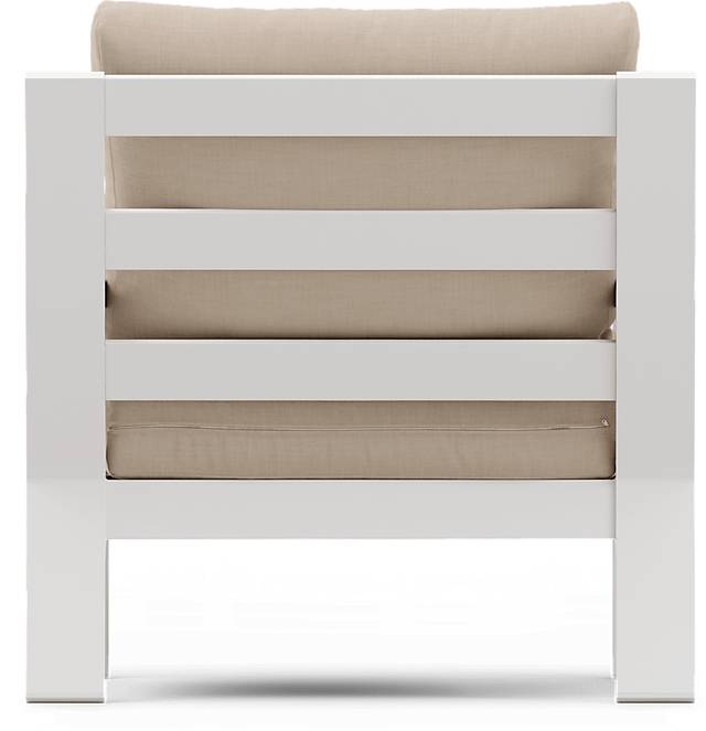 Solana White 4 Pc Outdoor Sofa Seating Set With Buff Cushions - Thumbnail - Image 9