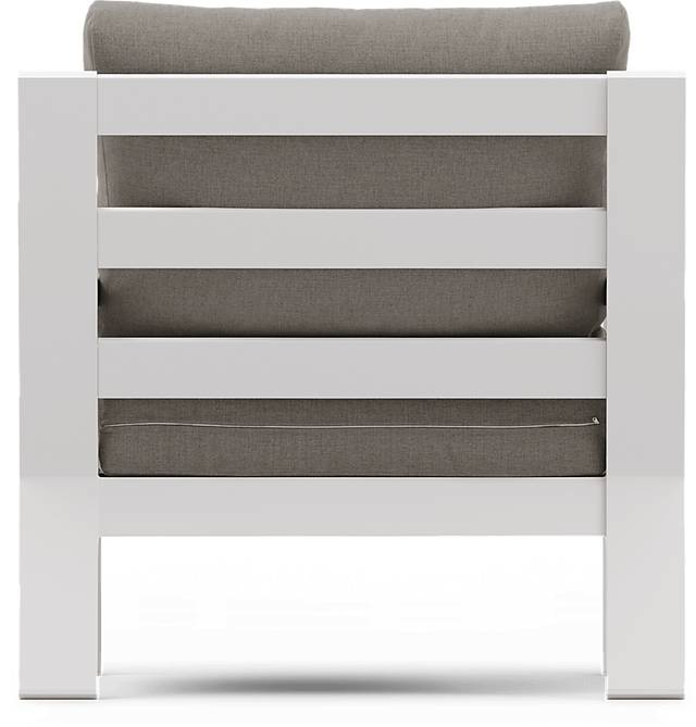 Solana White 4 Pc Outdoor Loveseat Seating Set With Mushroom Cushions - Thumbnail - Image 9