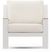 Solana White 4 Pc Outdoor Loveseat Seating Set With Natural Cushions