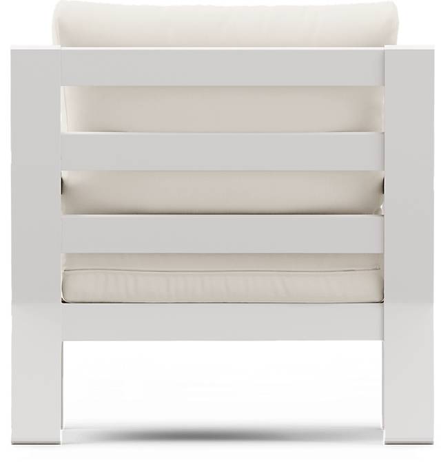 Solana White 4 Pc Outdoor Sofa Seating Set With Natural Cushions - Thumbnail - Image 9