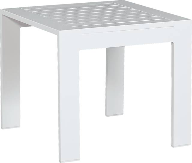 Solana White Outdoor End Table - Thumbnail - Image 1