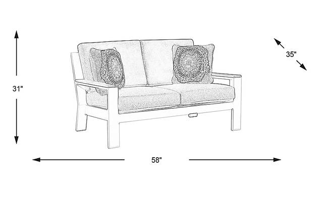 Dimension Image. Please refer to the Dimension Tab on this page for dimension details.