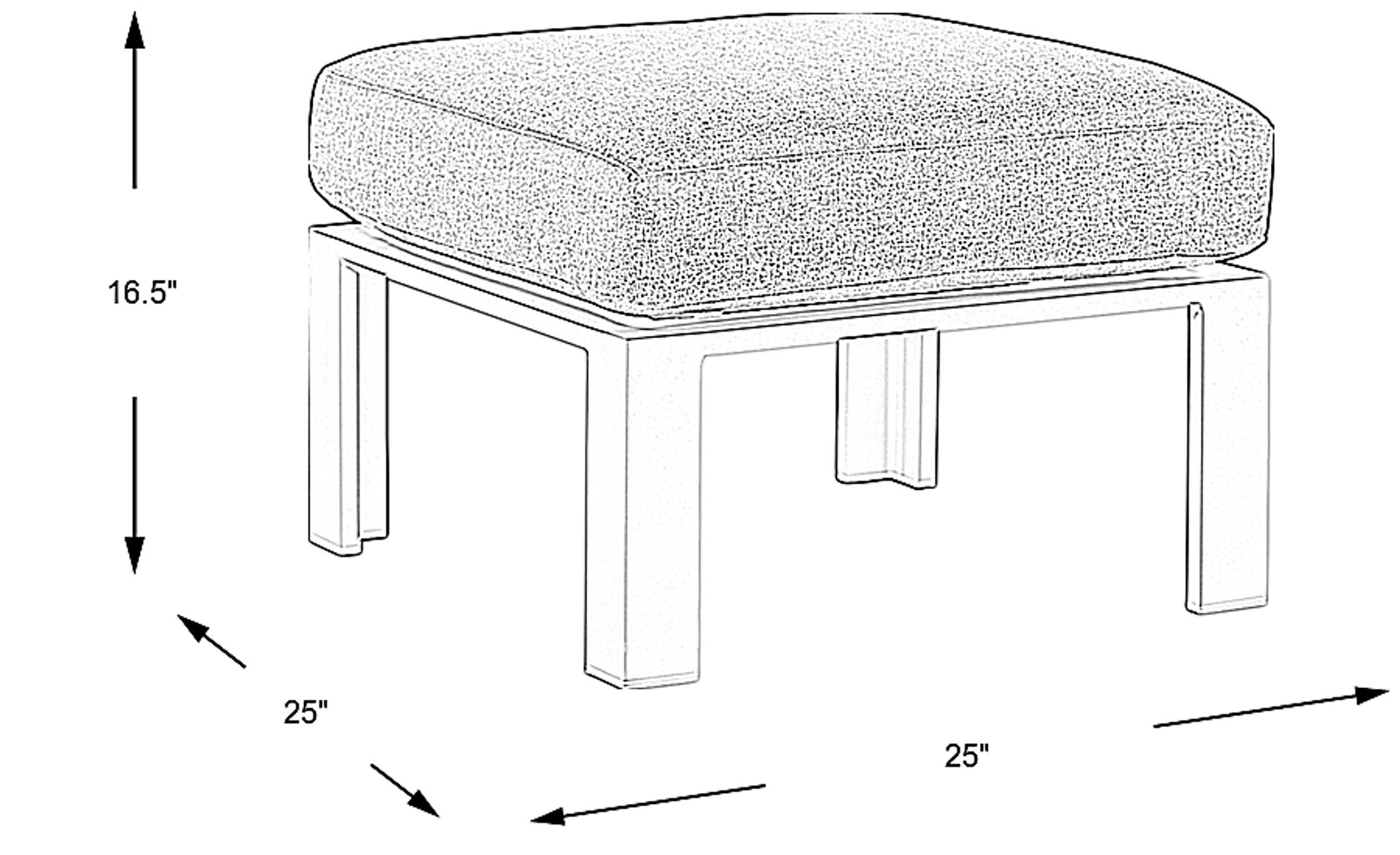 Dimension Image. Please refer to the Dimension Tab on this page for dimension details.