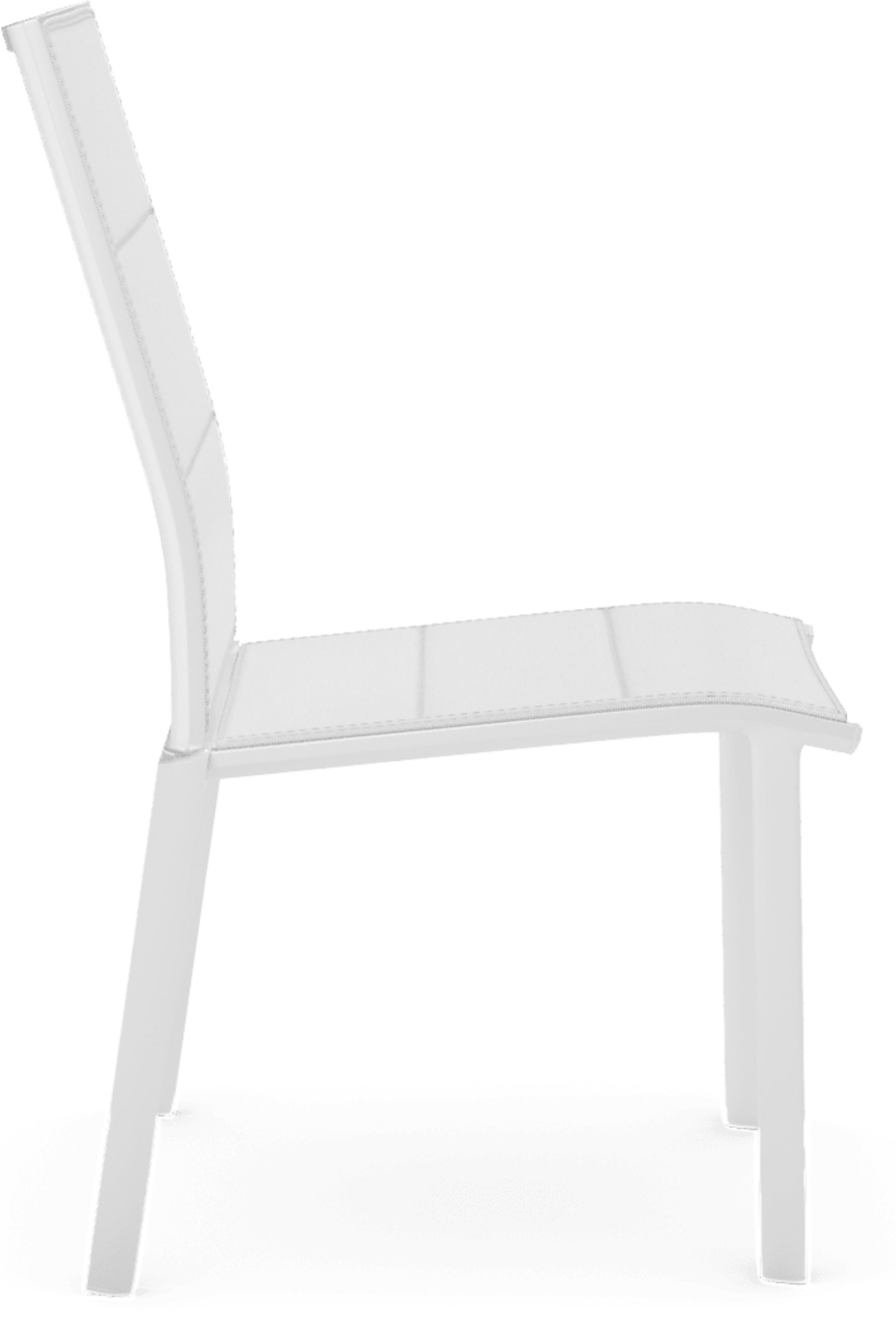 Solana White 5 Pc 70 in. Rectangle Outdoor Dining Set - Image 8