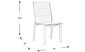 Solana White Outdoor Side Chair