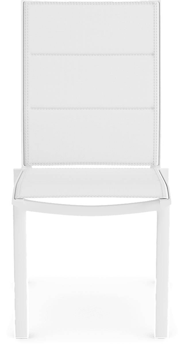 Solana White Outdoor Side Chair - Thumbnail - Image 2