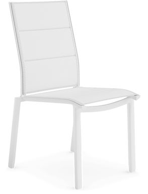 Solana White Outdoor Side Chair